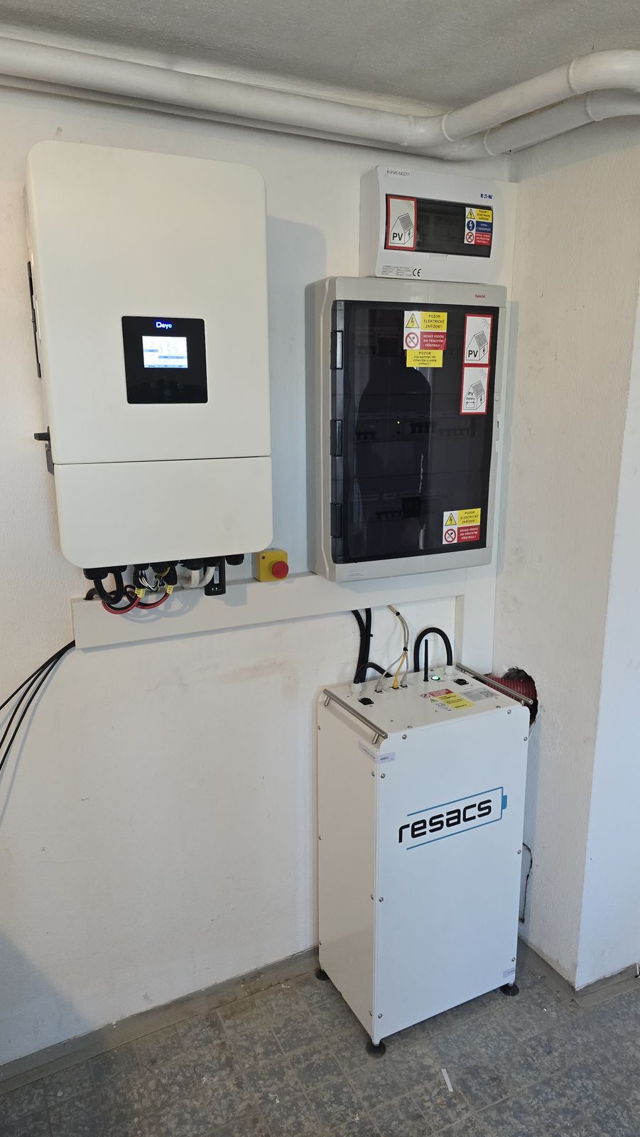 Resacs 15 kWh battery storage in&nbsp;a&nbsp;family home, Central Bohemian Region